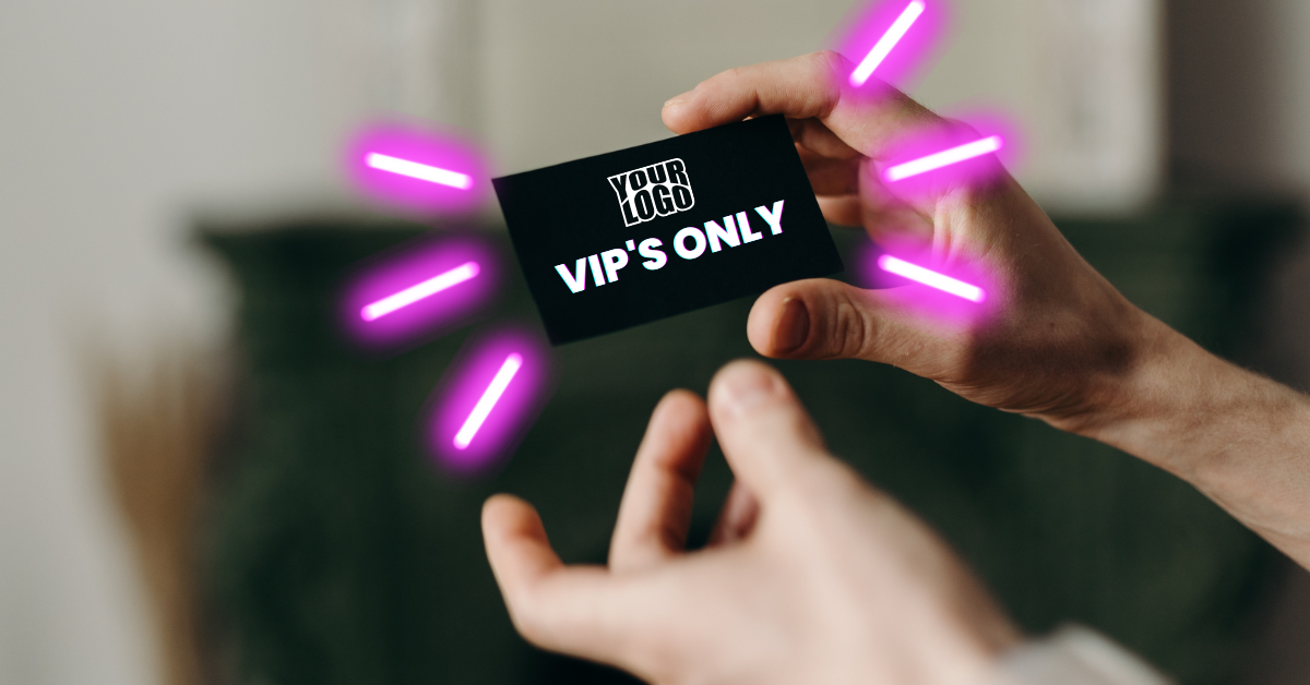 VIP Black Card in a hand