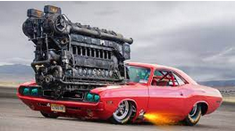 Muscle Car With A Giant Engine